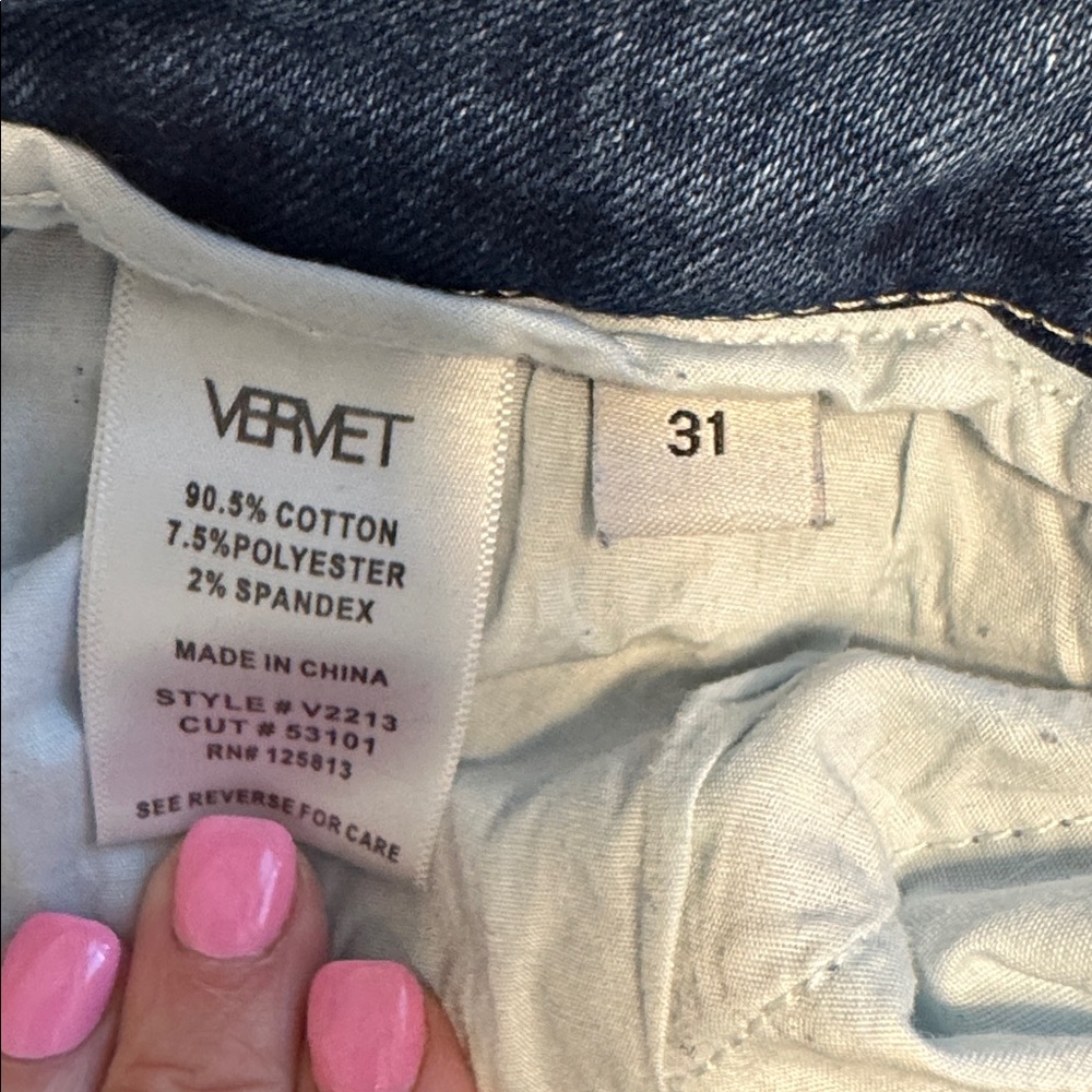 VERVET BY FLYING MONKEY Dark Blue Ankle Jeans - Picture 3 of 7